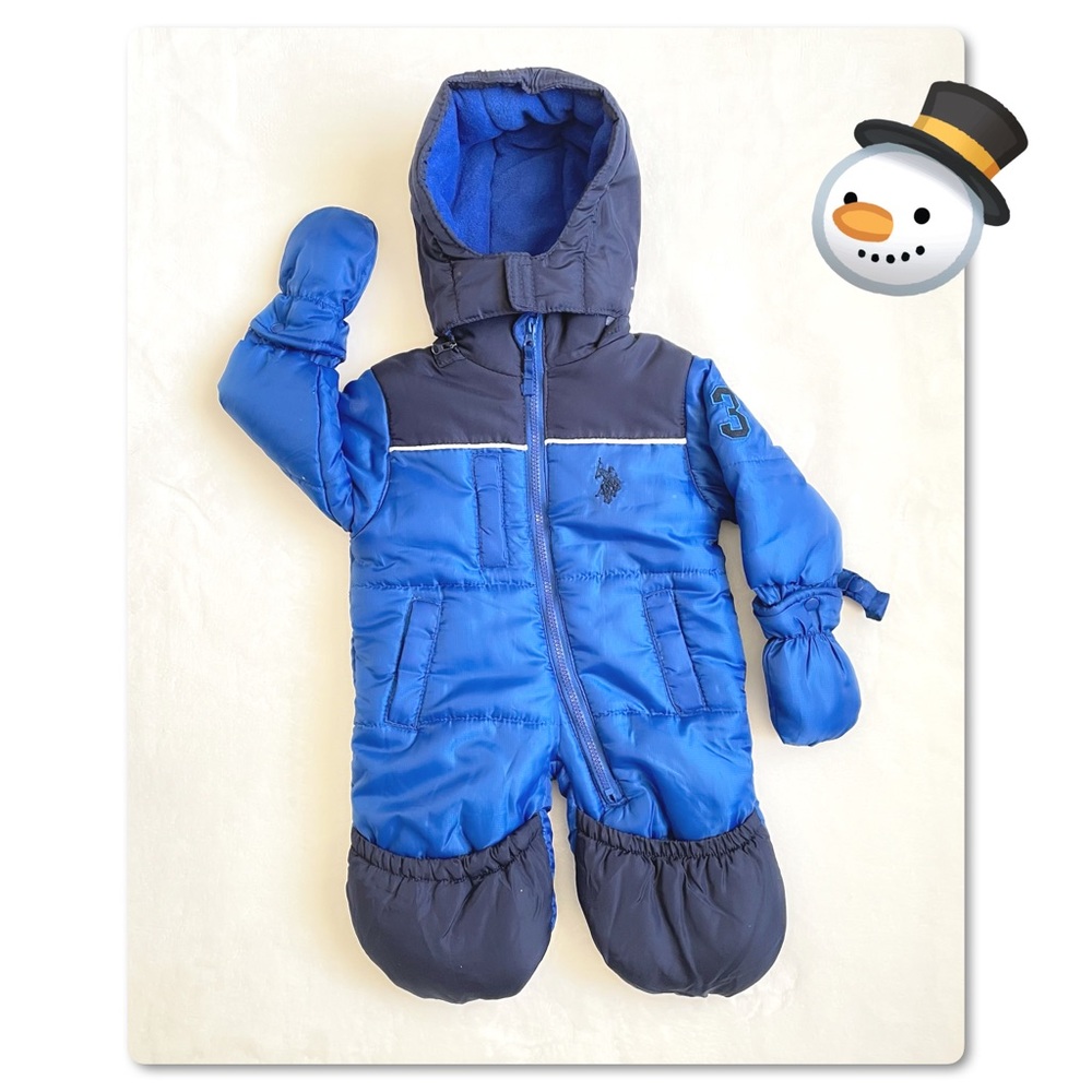 US Polo Assn Baby Boy Snowsuit (12M)